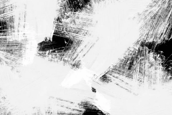 Schilderij Textuur Gekrast Zwart Wit Achtergrond Splatter Verf Kunst — Stockfoto