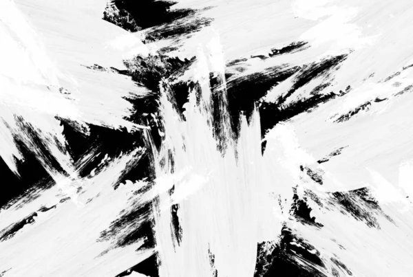 Painting Texture Scratched Black White Background Splatter Paint Art — Stock Photo, Image