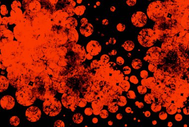 Kırmızı yarım ton desenli graffiti arka plan noktalı efekt sanatı