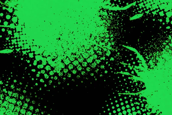 Yeşil yarım ton desenli graffiti arka plan noktalı efekt sanatı