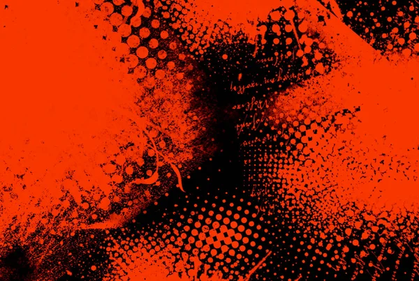 Kırmızı yarım ton desenli graffiti arka plan noktalı efekt sanatı