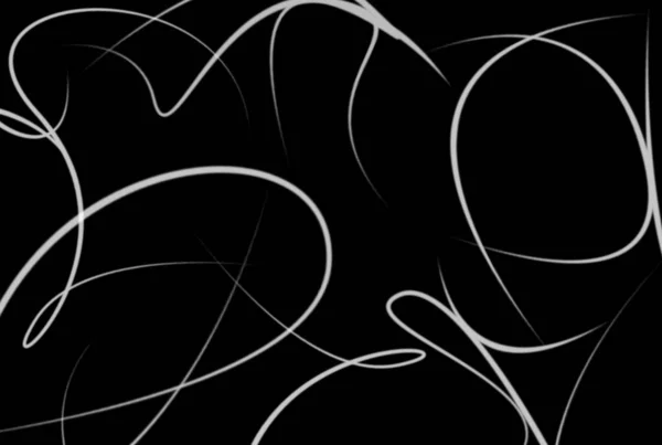 Dalgalı Çizgiler Arkaplan Siyah Beyaz Soyut Doku Çizimleri — Stok fotoğraf