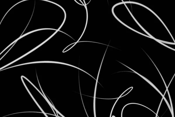 Wavy Lines Background Black White Abstract Texture Artwork — Stock Photo, Image