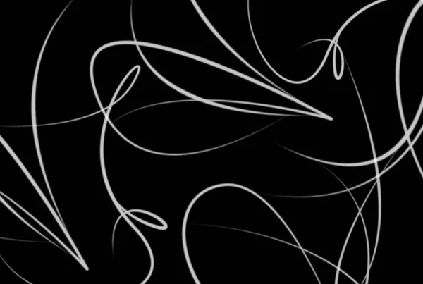 Hullámos Vonalak Háttér Fekete Fehér Elvont Textúra Grafika — Stock Fotó