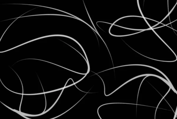 Хвилясті Лінії Фон Чорно Біла Абстрактна Текстура Мистецтва — стокове фото
