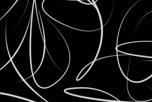 Linhas Onduladas Fundo Preto Branco Abstrato Textura Arte — Fotografia de Stock