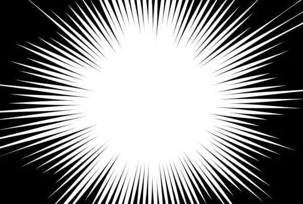 Képregény Napkitörés Háttér Sugár Csík Textúra Művészet Dinamikus Mozgás Vonal — Stock Fotó