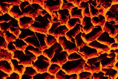 Erimiş lav dokusu cehennem zeminini aşırı ısıttı dağ magması soyut duvar kağıdı
