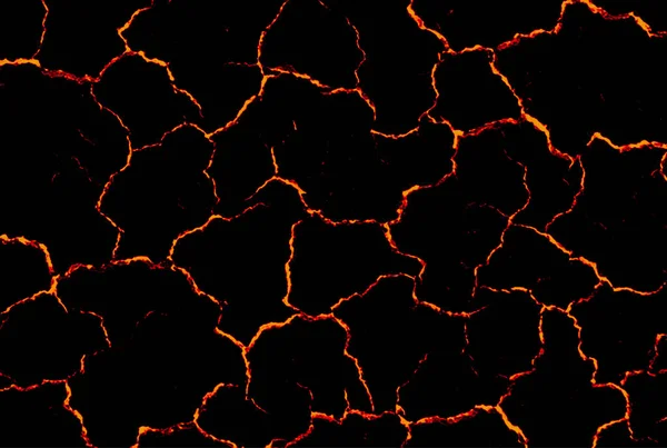 Tekstur Lava Meleleh Panas Latar Belakang Neraka Magma Gunung Abstrak Stok Gambar Bebas Royalti