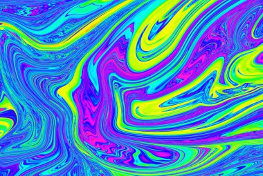 Kalıpları sıvılaştır. Sıvı dokusu, psikedelik mermer arka plan sanatı.