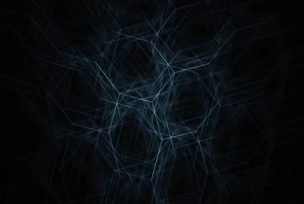 未来的抽象的背景六角形ネットワークパターン形状テクスチャアート — ストック写真