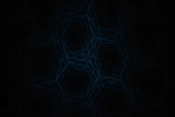 Vfuturisticアブストラクト背景六角形ネットワークパターン形状テクスチャアート — ストック写真