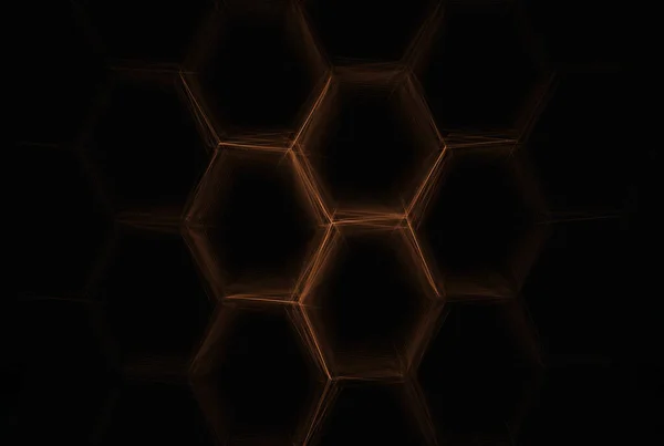 Futurisztikus Absztrakt Háttér Hatszög Hálózati Minta Geometria Alak Textúra Művészet — Stock Fotó