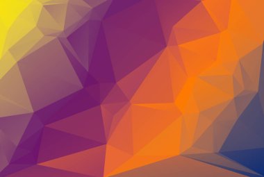 Çokgen desenli üçgen poli dokusu çok renkli çokgen şekilli duvar kağıdı sanatı