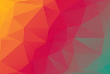 Çokgen desenli üçgen poli dokusu çok renkli çokgen şekilli duvar kağıdı sanatı