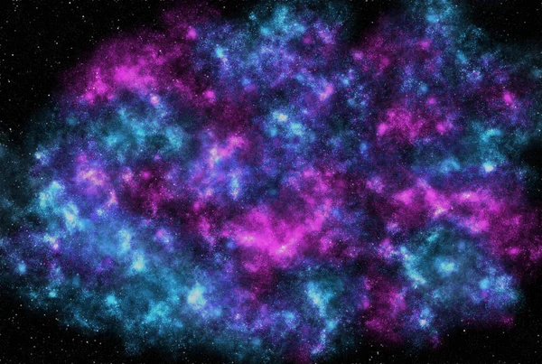 Galaxie Înstelată Întuneric Infinit Drum Lăptos Sclipire Cosmos Astrologie Fundal — Fotografie, imagine de stoc