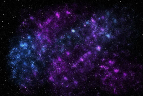 恒星星系暗无天日的银河方式闪烁宇宙星系学星际背景 — 图库照片