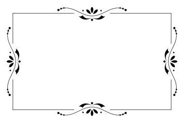 Premium süs çerçevesi şenlik desenli çiçek desenli grafik tasarım elementi