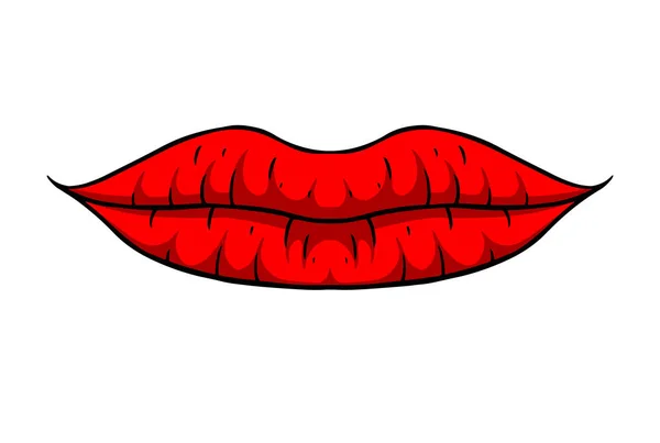 ロマンチックな唇口紅女性の口化粧品女性のデザイン要素 — ストック写真