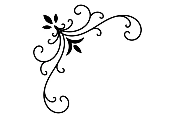 Ornamento Tipográfico Ornamental Florece Patrón — Foto de Stock