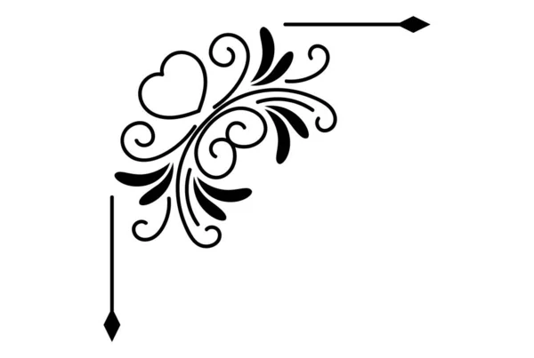 Ornamento Tipográfico Ornamental Floresce Padrão — Fotografia de Stock