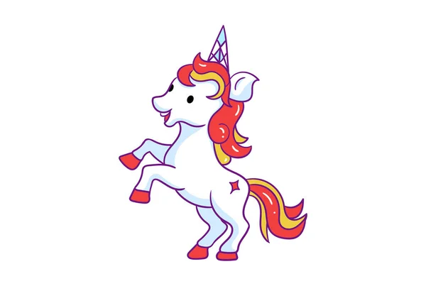 Fairy Unicorn Horse Horn Girly Fancy Pet Illustration Art — Stock Photo, Image