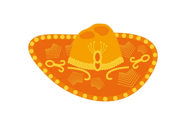 Sombrero Meksyk Kapelusz Kultura Nakrycie Głowy Tradycyjne Czapka Ilustracja Grafika — Zdjęcie stockowe