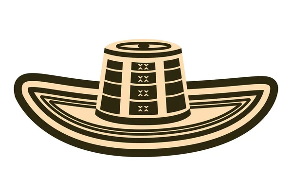 Vueltiao Sombrero Colombia Cultura Tocado Tradicional Tapa Ilustración Ilustración — Foto de Stock