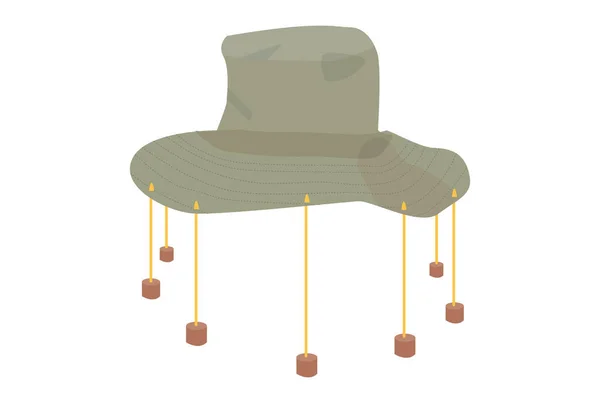 Καπέλο Φελλό Αυστραλία Κουλτούρα Κεφαλόδεσμος Πινακίδα Μόδας Έργα Τέχνης — Φωτογραφία Αρχείου