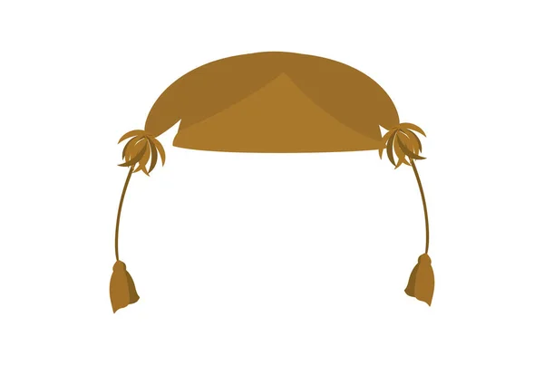 ドゴンマリ帽子文化衣装ハートアクセサリー漫画アートアドレス — ストック写真