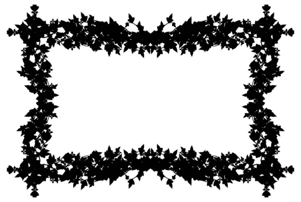 Black Frame Ornament Art Decorative Boarder Dark Antique Artwork — Stock fotografie