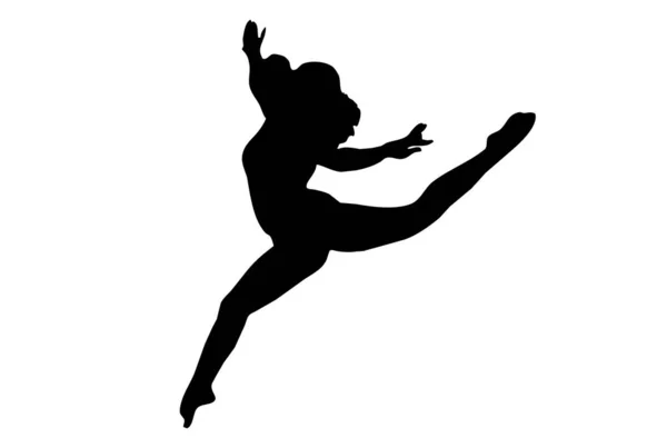 Танцевальный Силуэт Танцующий Моделью Человека — стоковое фото