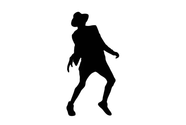 Dans Silhuett Dansande Person Skissa Skugga Dansare Konst — Stockfoto