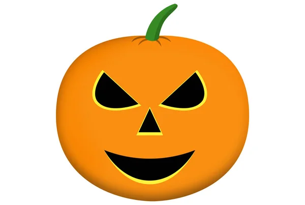 Musim Gugur Labu Menyeramkan Desain Halloween Elemen Oranye Jack Lantern — Stok Foto