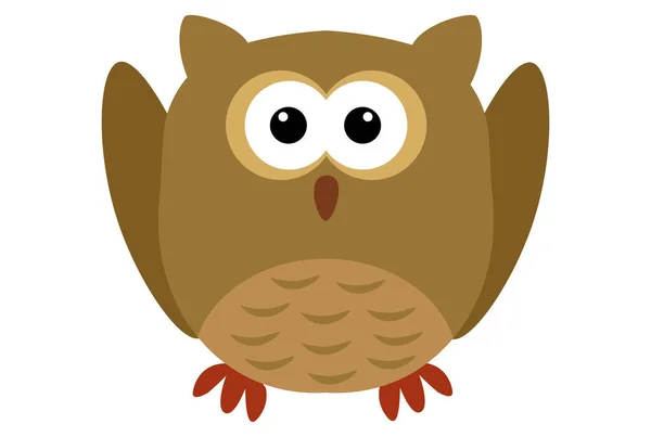 Baby Owl Animal Spooky Halloween Clip Art Character Design Element — Stock Photo, Image
