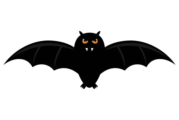 Bat Desenhos Animados Arte Halloween Asa Voo Animal — Fotografia de Stock