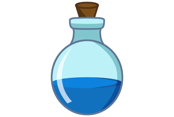 Magical Potion Mixture Liquid Witch Glass Drink Chemical Jar Illustration — Stock Photo, Image