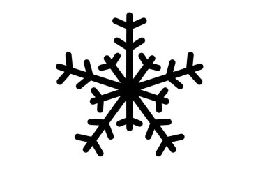 Xmas kar taneleri kışın yılbaşı tasarımı element silueti kristal sembol işareti