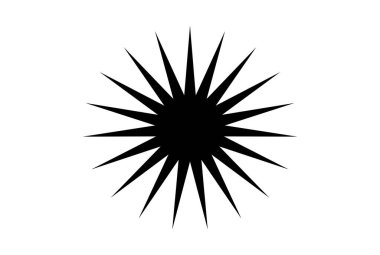 Siyah yıldız, başarı şampiyonunu çiziyor. Nesne silueti.