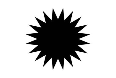 Siyah yıldız, başarı şampiyonunu çiziyor. Nesne silueti.