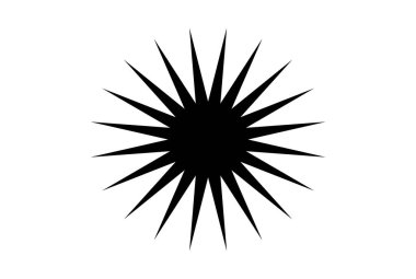 Siyah yıldız, başarı şampiyonunu çiziyor. Nesne silueti.