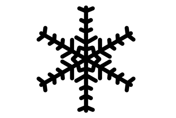 Boże Narodzenie Płatek Śniegu Zima Boże Narodzenie Projekt Element Sylwetka — Zdjęcie stockowe