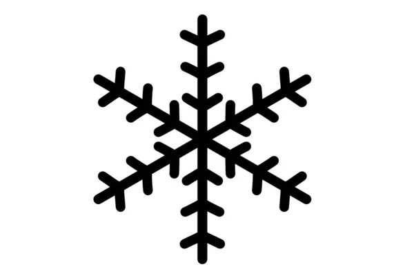 Xmas Kar Taneleri Kışın Yılbaşı Tasarımı Element Silueti Kristal Sembol — Stok fotoğraf