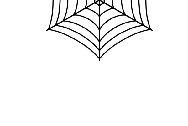 怖いクモの巣黒ゴシック昆虫グラフィックデザイン要素ハロウィン装飾アート — ストック写真