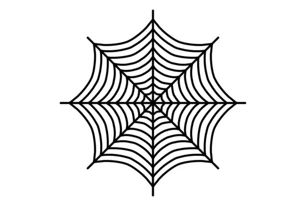 Scary Spider Web Negro Gótico Insecto Diseño Gráfico Elemento Halloween —  Fotos de Stock