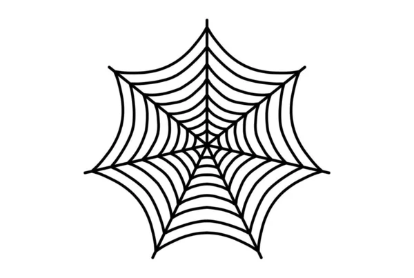 Страшний Павук Веб Чорна Готична Комаха Графічний Елемент Дизайну Хеллоуїн — стокове фото