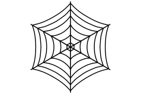 Effrayant Toile Araignée Noir Gothique Insecte Graphisme Élément Halloween Décoration — Photo
