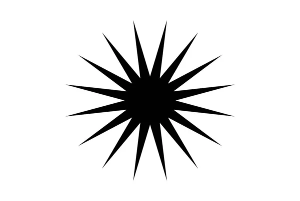 Czarny Gwiazda Rysunek Sukces Mistrz Osiągnięcie Obiekt Sylwetka Symbol — Zdjęcie stockowe
