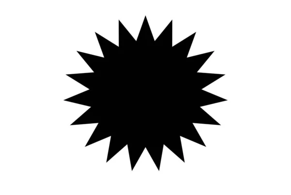 Černá Hvězda Kreslení Úspěch Mistr Úspěch Objekt Symbol Silueta — Stock fotografie