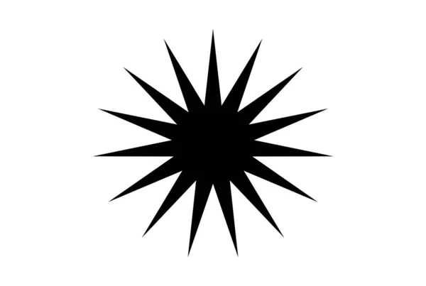 Černá Hvězda Kreslení Úspěch Mistr Úspěch Objekt Symbol Silueta — Stock fotografie